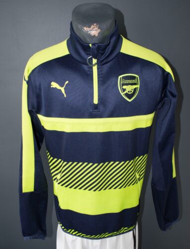 Arsenal Jacke Sweatshirt Fußball PUMA Herren Track Oberteil 1/4 Zip Größe S - Bild 1 von 5