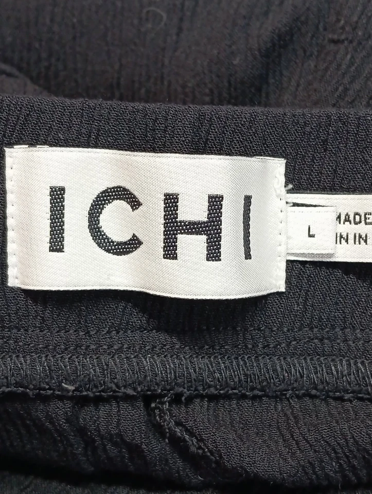 ICHI Pantalón pirata Mujeres Pantalón Talla EU 40 negro look casual - Imagen 4 de 4