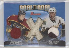 2003-04 Bowman Draft Picks Goal to 45/65 Dany Heatley Bill Guerin #GTG-HG 0c3