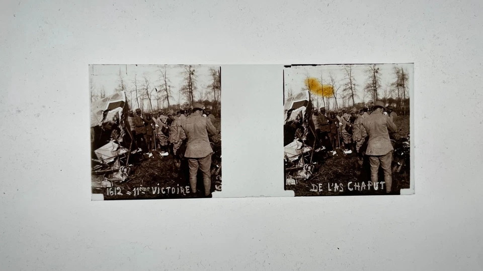 50 Vues Stereo 45x107 Plaques de verre GUERRE 14/18 - STEREOSCOPIQUE WWI - Photo 3/4