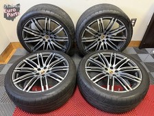 OEM Genuine 21" Porsche Macan Turbo III Forged Wheels Rims 95B Grey Set w/Tires