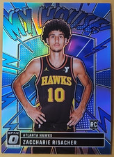 2024-25 Donruss Optic Zaccharie Risacher #13 My House Holo Prizm Hawks Rookie RC
