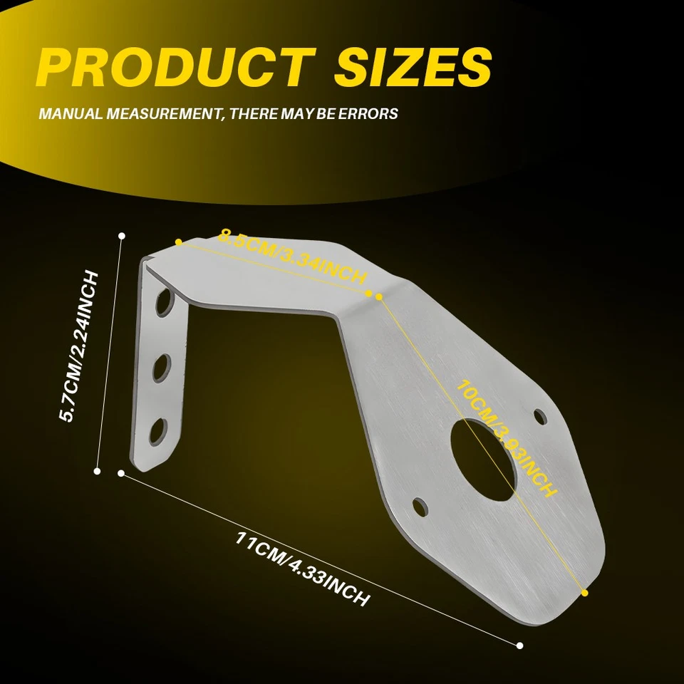 Soporte de montaje de señal de giro para espejo de sandía de granito Fit Mack /2 acero inoxidable 2-20X Foto 4 de 4