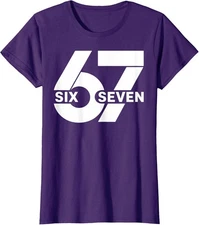 Funny Meme 67 Six Seven  Ladies' Crewneck T-Shirt