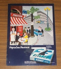 Seltene Werbung GITANES Zigaretten - Original aus Frankreich - Restaurant 1979