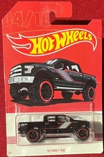 HOT WHEELS WAL MART EXCLUSIVE '15 FORD F-150 BLACK 4/10. SEE COMBINED OFFERS!