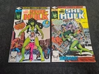 1980 MARVEL COMICS SAVAGE SHE-HULK #1 AND #2 MID TO HIGH GRADE VINTAGE KEY LOT