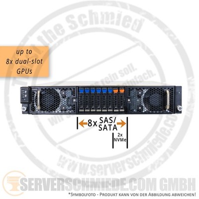 Gigabyte G292-Z20 2U 8x GPU 8x 2,5'' SFF SAS AMD EPYC Gen1 Gen2 AI KI VDI Server