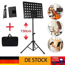Notenstativ Notenst&auml;nder Notenpult Stahl H&ouml;henverstellbar Orchesterpult + Tasche