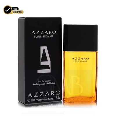 Azzaro Pour Homme Eau de Toilette Refillable Spray 1.0 oz 30 ml Cologne for Men 