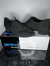 Size 8.5UK International Dance Studio Contra - Black Lycra