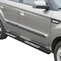 Edelstahl Seitenschweller Schwellerrohre FüR Kia Soul 2009-2013 Schwarz
