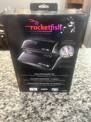 Rocketfish RF-WHD210 HDMI 4-Port Wireless HD Kit Full HD 1080p BRAND NEW