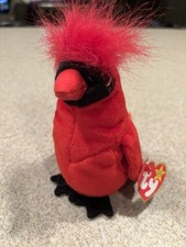 Vintage TY Beanie Baby  MAC THE CARDINAL  /Brand New/Excellent Condition