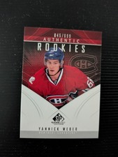 YANNICK WEBER 2009-10 UPPER DECK SP GAME USED  AUTHENTIC ROOKIE RC  /699 