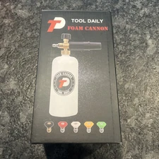 TOOL DAILY Foam Cannon 1L 1/4" Quick Connect 5 Spray Nozzles