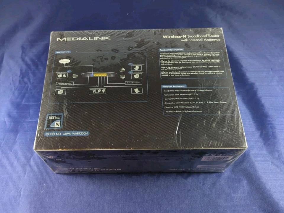 Medialink Wireless-N Broadband Router With Internal Antennas - 802.11b/g/n NEW - Image 2 of 2