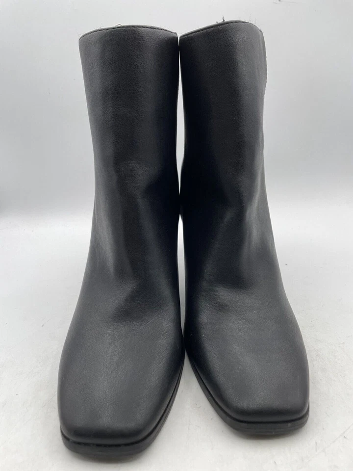 Botín para mujer MIA Rag & Bone Ellis talla 10 cuero negro cremallera Lynette punta cuadrada Foto 2 de 4