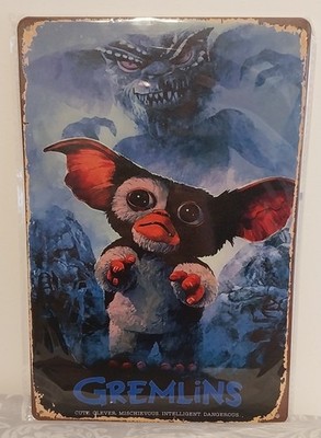GREMLINS Edition 2 Blechschild Hütte Mann Höhle Küche Wand Brandneu