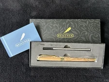 Beiluner Luxury Satin Gold with Gold Trim Ball Point Pen- BLK ink- complete