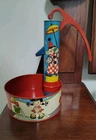 Vintage Tin Ohio Art Circus Water Pump with Pool Elaine Ends Hileman Retro Toy