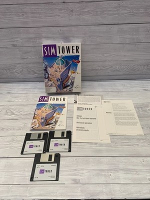 SimTower The Vertical Empire Big Box PC Diskette komplett 3 Disks Maxis Windows