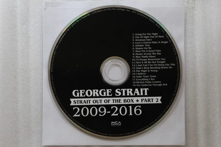 George Strait – Strait Out of The Box Part 2 2009 - 2016 CD - Image 3 of 3