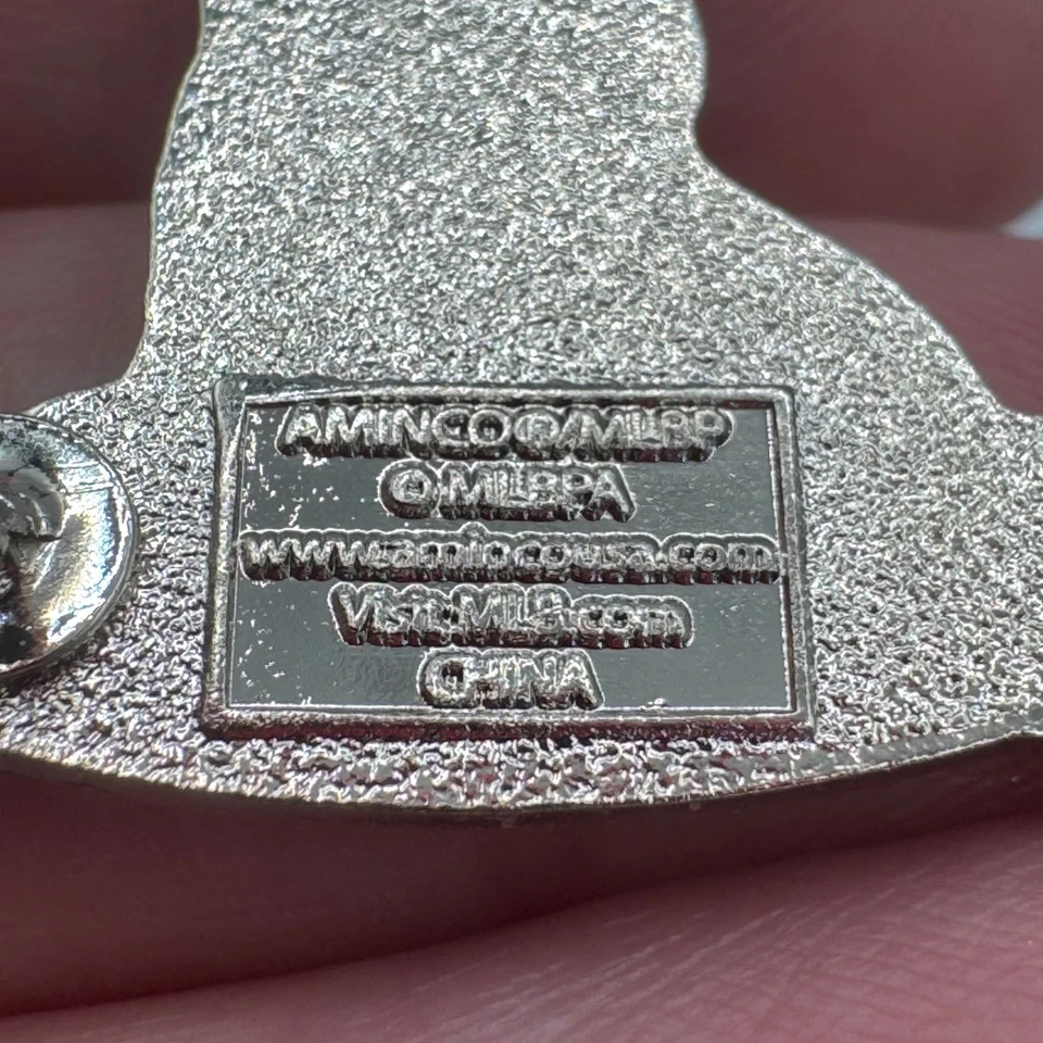 Vintage San Francisco Giants Tim Lincecum With Dog Mascot Enamel Lapel Pin - Image 3 of 3