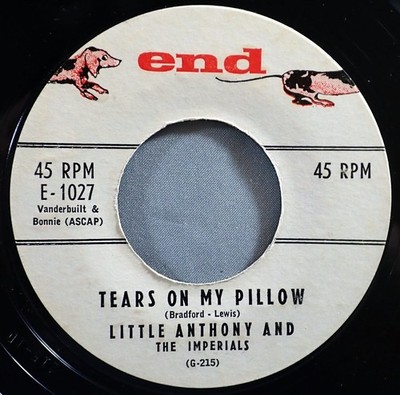 HEAR IT 50's Doo-Wop 45 rpm Little Anthony & Imperials ''Tears On My Pillow'' 1958
