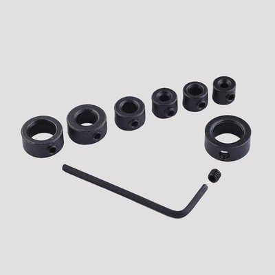  7 Stück General Tools Instruments Bitring 3 12 mm Bohrerstopp-Sortiment mit
