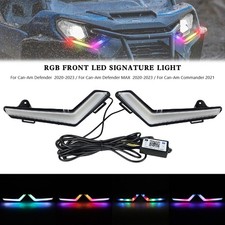 RGB Front LED Signature Light for Can-Am Commander Defender Max 2020~2023
