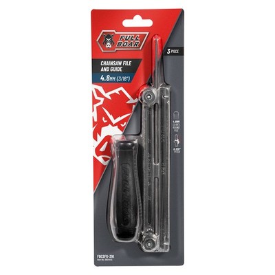 Full Boar 4.8mm (3/16'') Chainsaw File and Guide