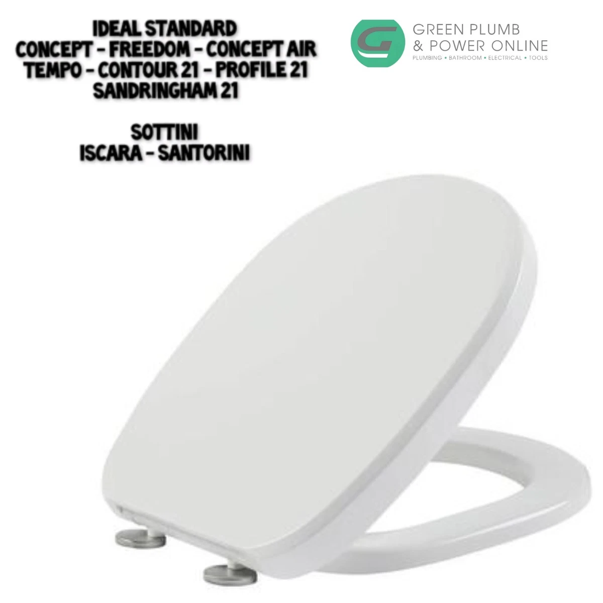 Siège de WC Sanit Eisenberg 1501 (streamline) Duroplast Charnières ES