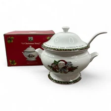Portmeirion Studio Christmas Story Susan Winget Soup Tureen & Ladle