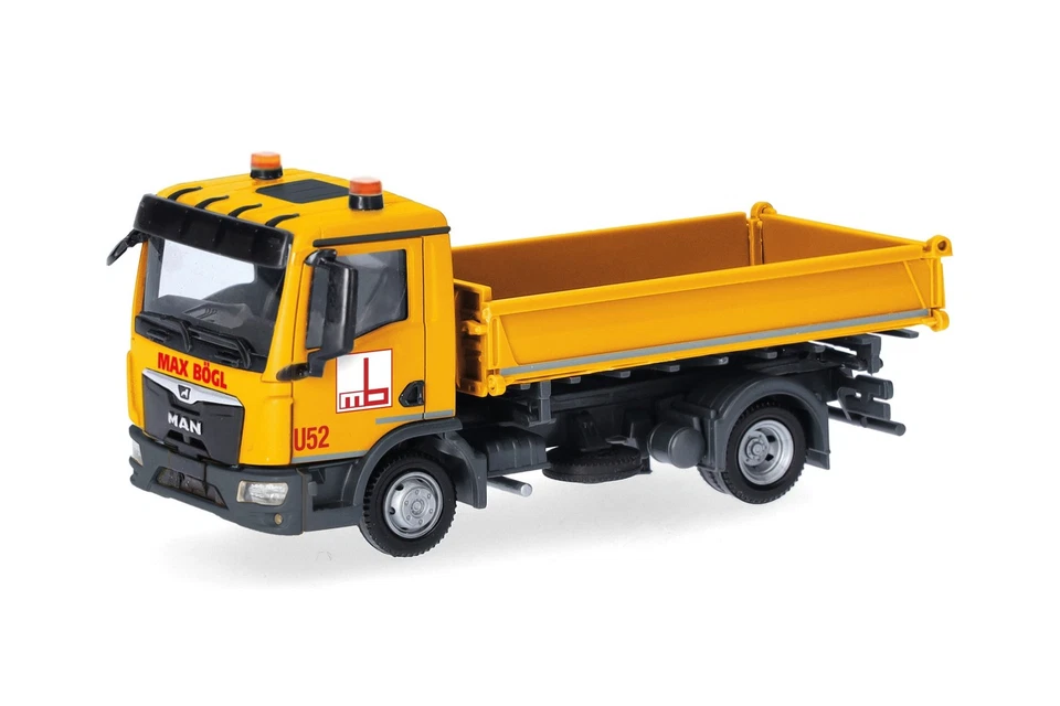 herpa 319867 MAN TGL CC 3-Seiten-Kipper 2achs Max Bögl 1:87 NEU + OVP - Bild 1 von 1