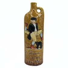 Vintage - Schafer Vater - A Present from The Isle Of Man - Flask - No Lid