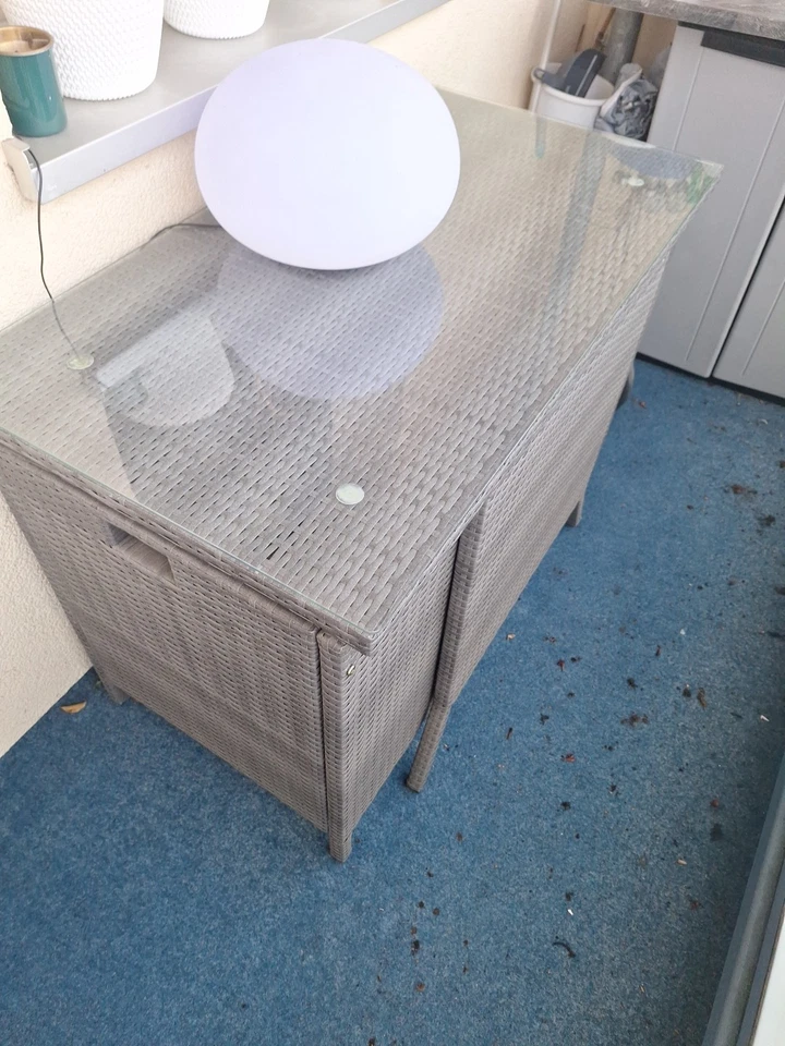 Rattan Sitzmöbel 3er Set,2  Gartensessel und Tisch - Bild 2 von 4