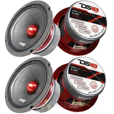 4 DS18 PRO-X5.4BM 300W Max 5.25" Midrange Loud Speakers 4 Ohm High Strength