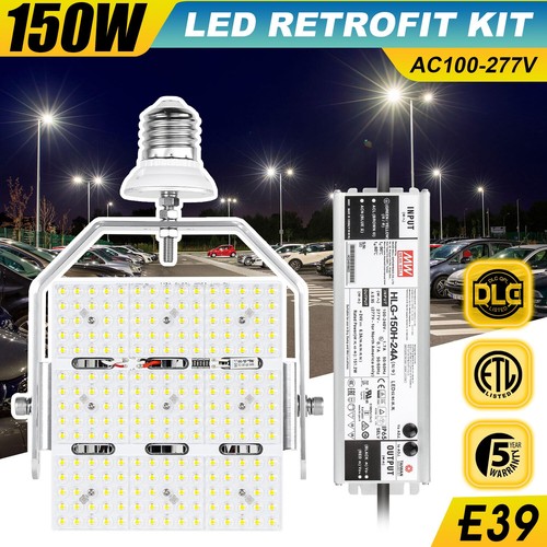 150W Shoebox LED Retrofit Kit Parking Lot Tennis Court Street Lighting Lamp E39 - Picture 2 of 10
