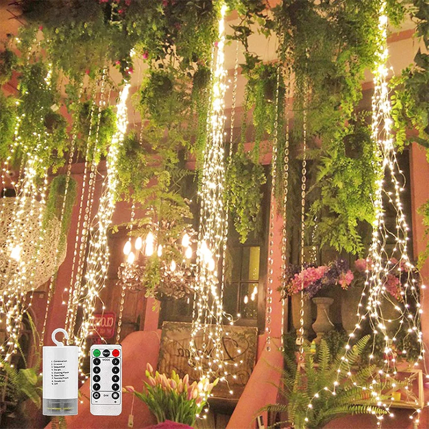 4 Pack LED Firefly Lights with Remote, 8 Modes, Waterproof Warm White Decor
Opens in a new window or