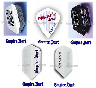 5 Sets Empire Dart Flight Flys Fly verschied. Motive, auch Pentathlon