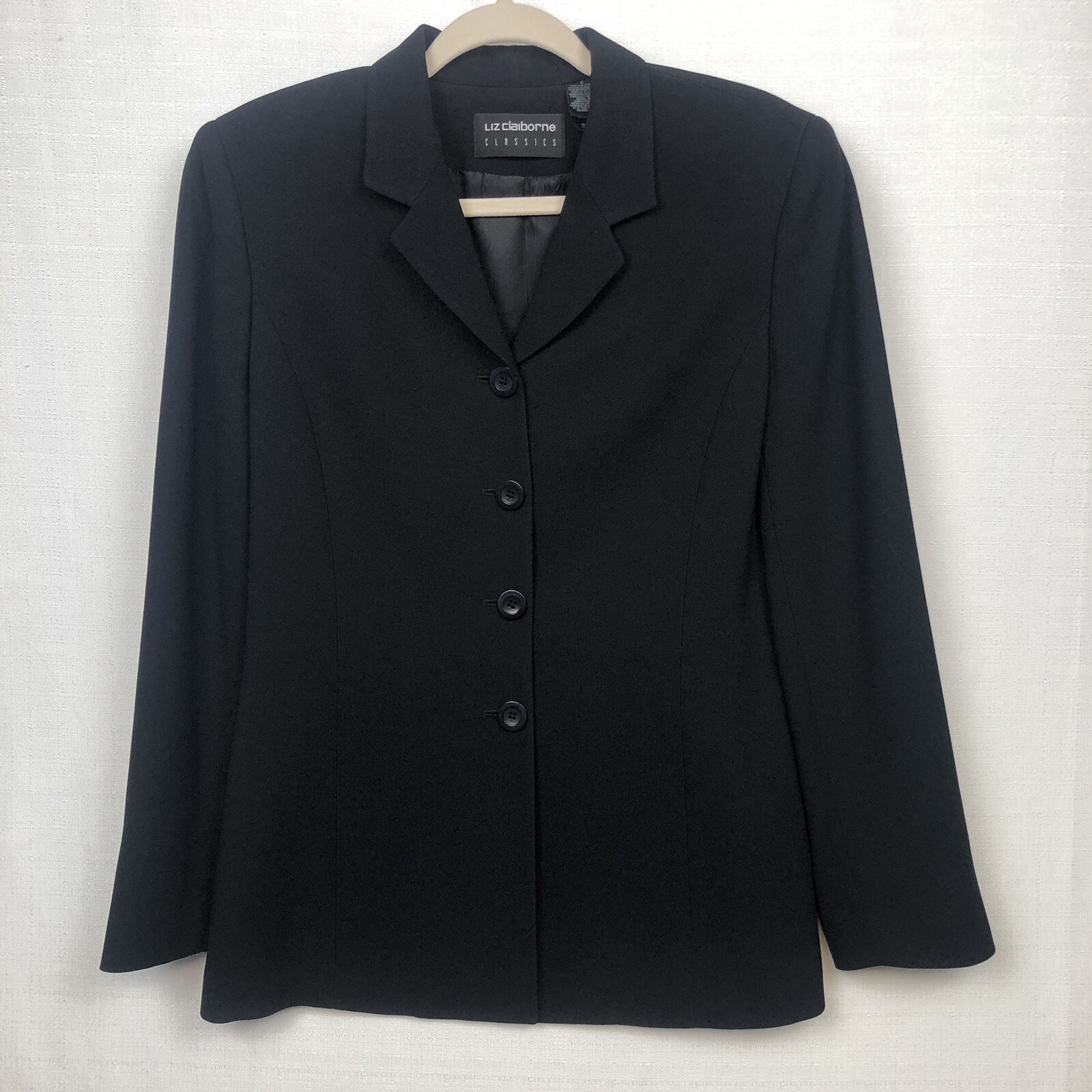 Liz Claiborne Classics Black Basic Suit Jacket Wo… - image 2