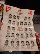 1985-86 HOCKEY CLINIC ADVERTISEMENT CALGARY FLAMES TEAM PHOTO 12 1/2 X 9 1/2