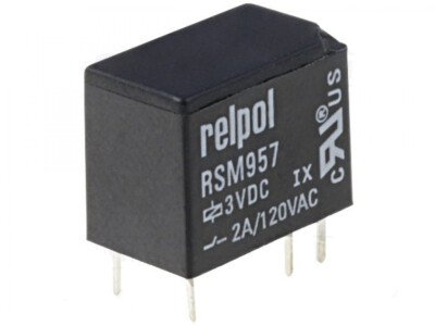 3V DC Miniaturrelais Relais max 2A/120V AC / 24V DC