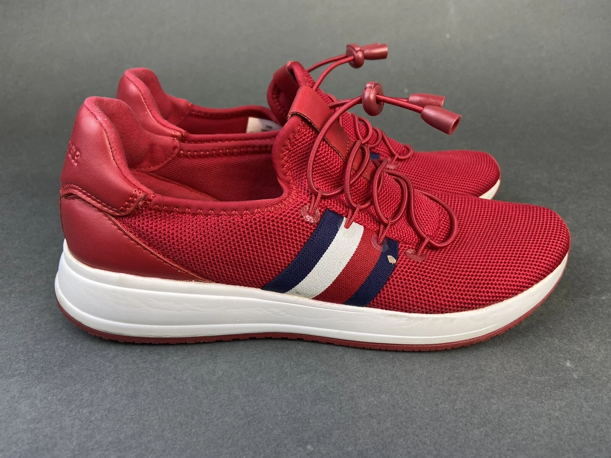 Tommy hilfiger top red sneakers