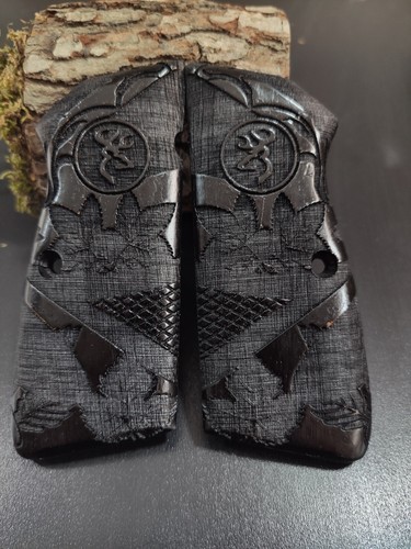 ZIB GRIPS Browning HP 14 impugnature fatte a mano in legno impugnature Ars.020 - Foto 2 di 9