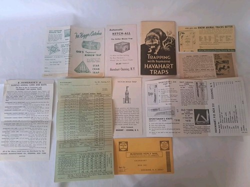 Vintage 1963,64 Havahart Booklet And Havahart Ephemera Lot Of 10