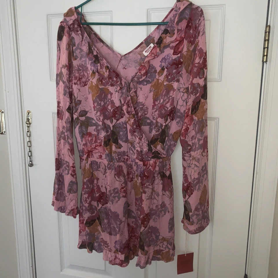 MOSSIMO Floral NUEVO Mono Pantalones Cortos Borde con Volantes Calce Suelto Ver Última Foto Org 24.99 Foto 2 de 4