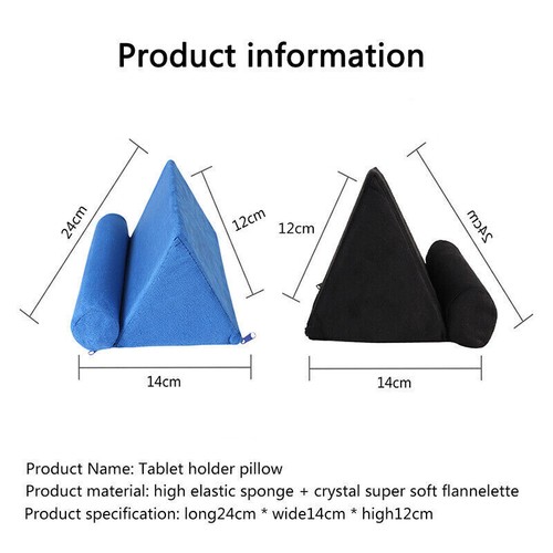 iPad Laptop Holder Tablet Multi-Angle Soft Pillow Lap Read Stand Phone Cushion - Picture 7 of 23