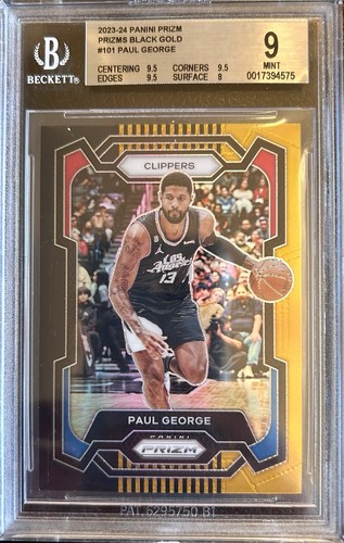 Paul George [Black] #101 2023 Panini Prizm card